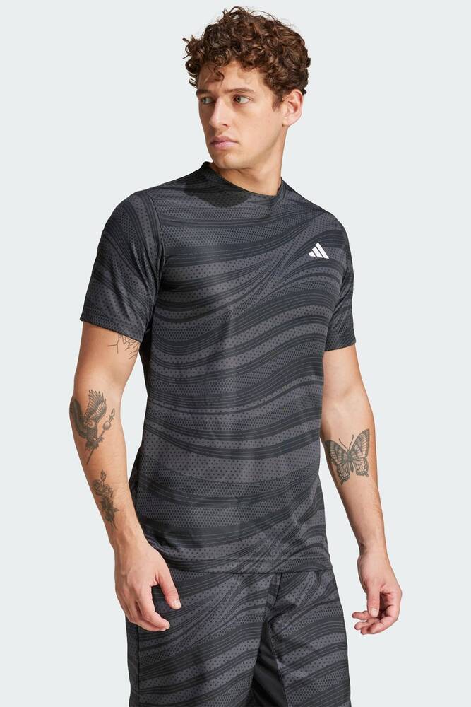 Erkek Club Graph Tişört JF8422 Siyah 