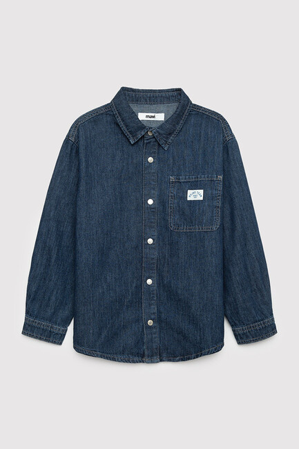 Erkek Çocuk Adryan Denim Gömlek 6221158-A4157 Lacivert (2)