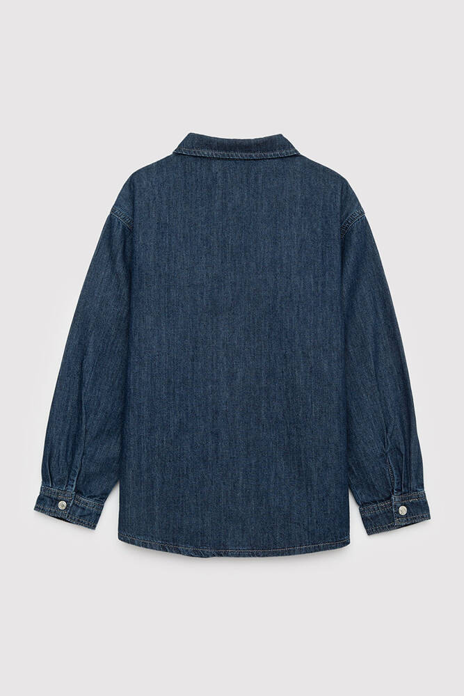 Erkek Çocuk Adryan Denim Gömlek 6221158-A4157 Lacivert 