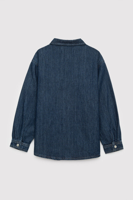 Erkek Çocuk Adryan Denim Gömlek 6221158-A4157 Lacivert  (2)