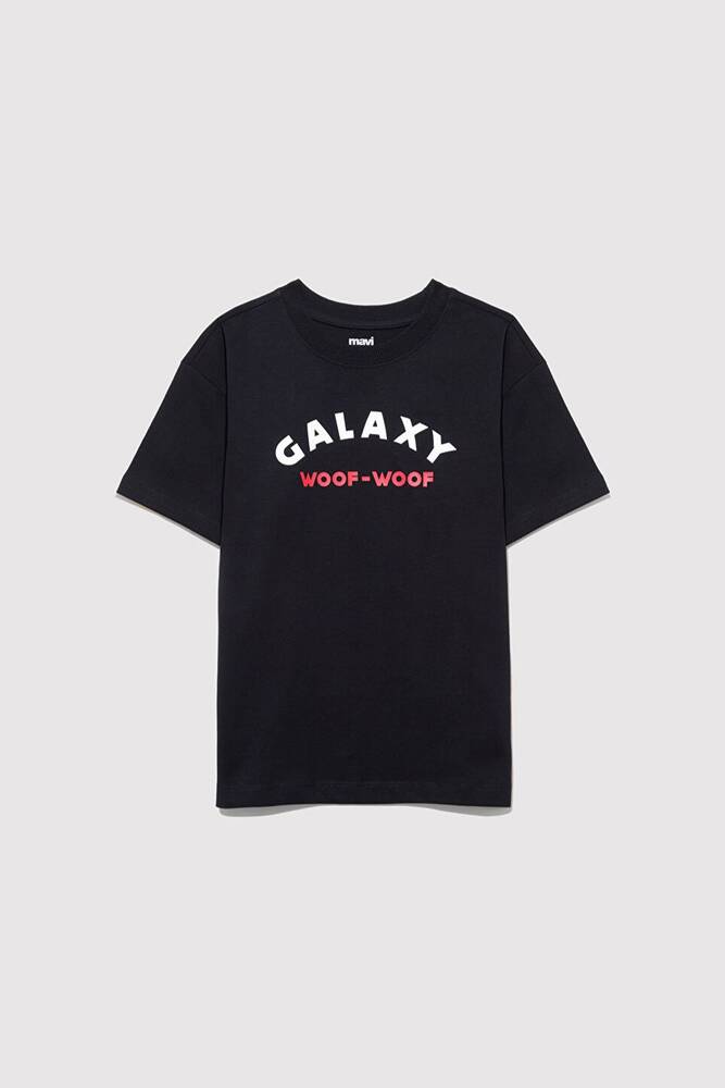 Erkek Çocuk Astto Baskılı Tişört 6610253-900 Siyah 