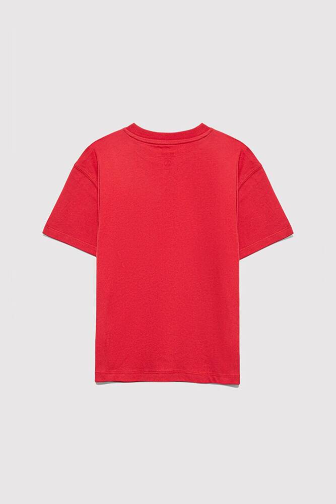 Erkek Çocuk Athleisure Baskılı Tişört 6610358-85905 Kırmızı 