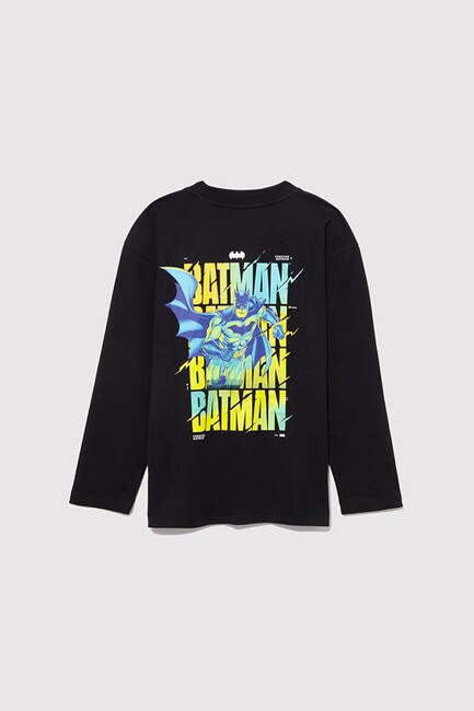 Erkek Çocuk Batman Baskılı Tişört 6610294-900 Siyah (3)