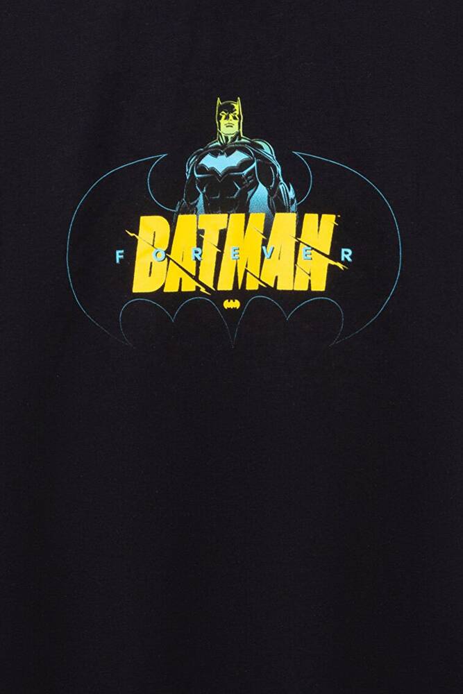 Erkek Çocuk Batman Baskılı Tişört 6610294-900 Siyah 