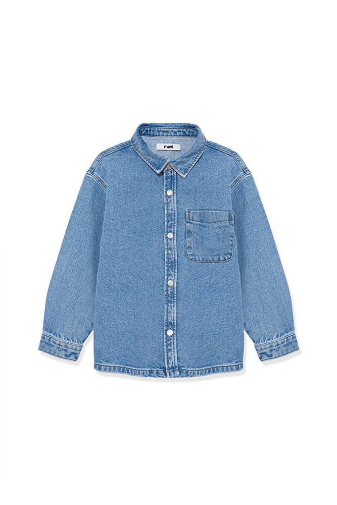 Erkek Çocuk BOB Denim Gömlek 6210000-86709 Mavi 