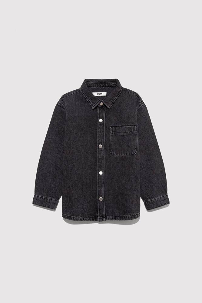 Erkek Çocuk BOB Denim Gömlek 6210000-89447 Gri 