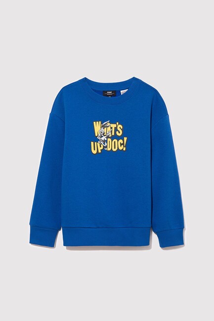 Erkek Çocuk Bugs Bunny Baskılı Sweat 6S10079-70894 Mavi (2)