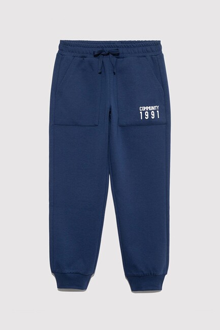 Erkek Çocuk Communıty 1991 Baskılı Eşofman Alt 6010018-70721 Lacivert (1)