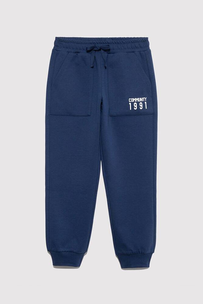 Erkek Çocuk Communıty 1991 Baskılı Eşofman Alt 6010018-70721 Lacivert 