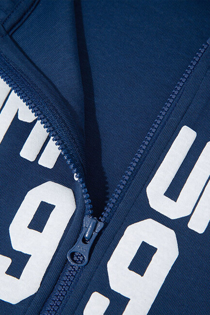 Erkek Çocuk Communıty 1991 Baskılı Fermuarlı Sweat 6S10119-70721 Lacivert (3)