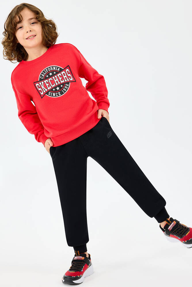 Erkek Çocuk Crewneck Sweat SK2520017-3449 Kırmızı 