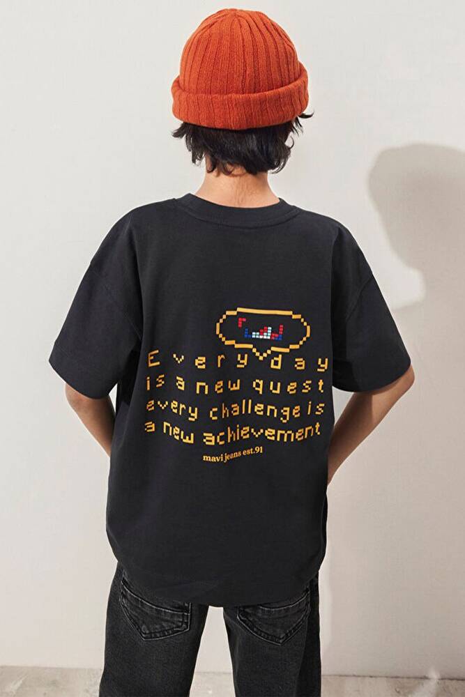 Erkek Çocuk Everyday Baskılı Tişört 6610257-70087 Gri 