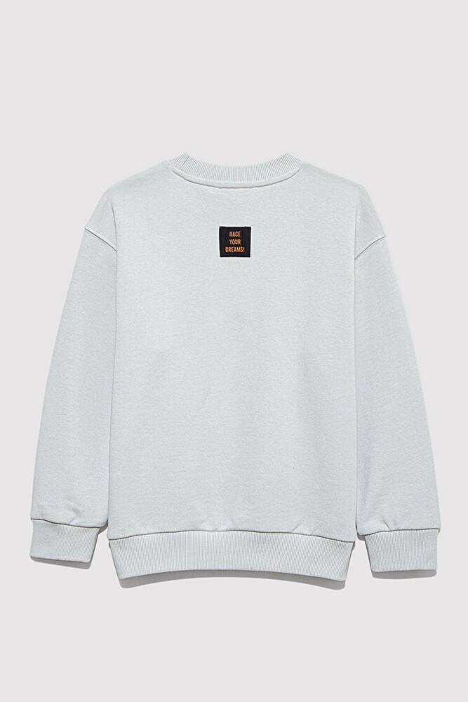 Erkek Çocuk Fuel The Adventure Baskılı Sweat 6S10126-90782 Gri 