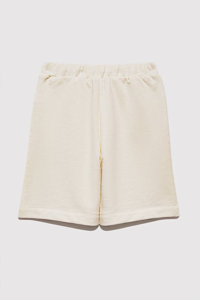 Erkek Çocuk Future Baskılı Şort 6410011-70055 Ekru 