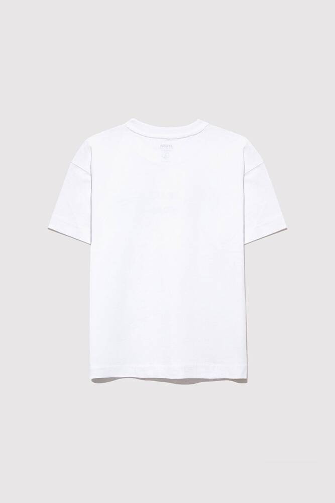 Erkek Çocuk Let's Roll Baskılı Tişört 6610276-620 Beyaz 