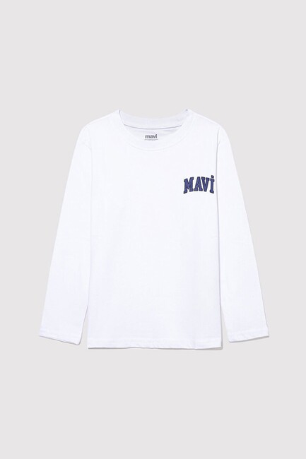 Erkek Çocuk Logo Baskılı Tişört 6610212-620 Beyaz (1)