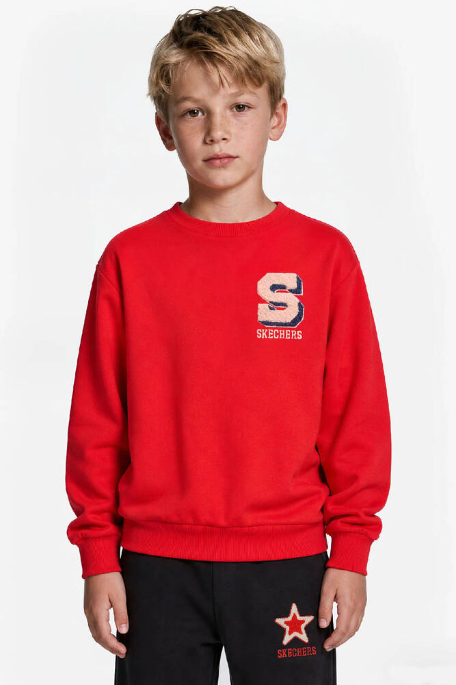 Erkek Çocuk Lw Collage Sweat SK2620110-0120 Kırmızı 