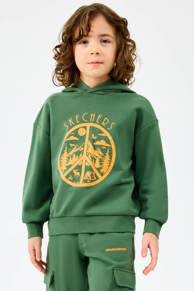 Erkek Çocuk LW Fleece Sweat SK2520089-1629 Haki 