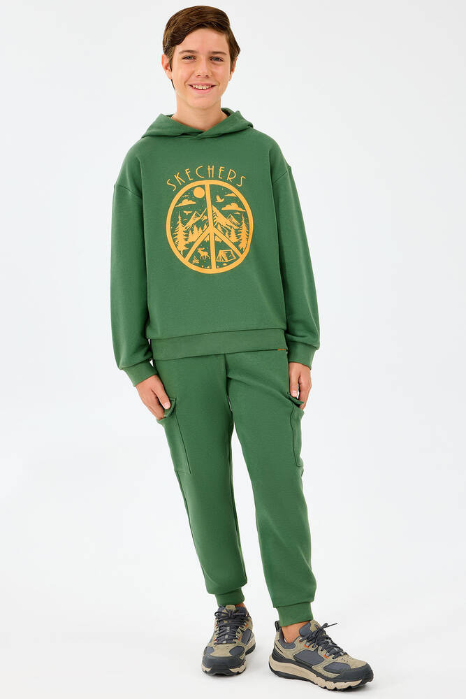 Erkek Çocuk LW Fleece Sweat SK2520089-1629 Haki 