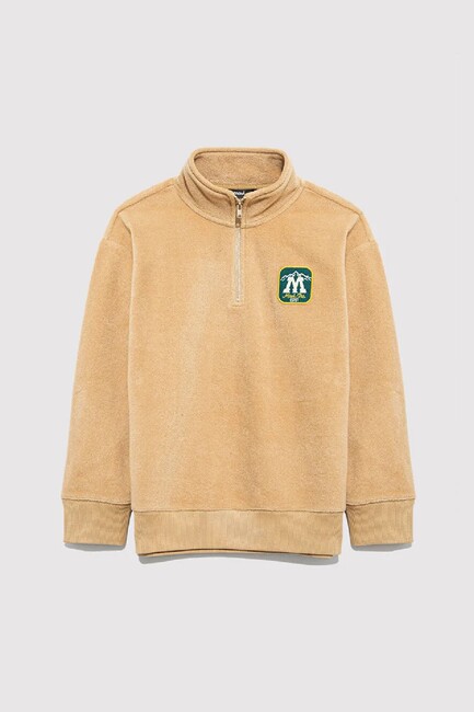 Erkek Çocuk M Armalı Sweat 6S10153-83859 Bej - Thumbnail