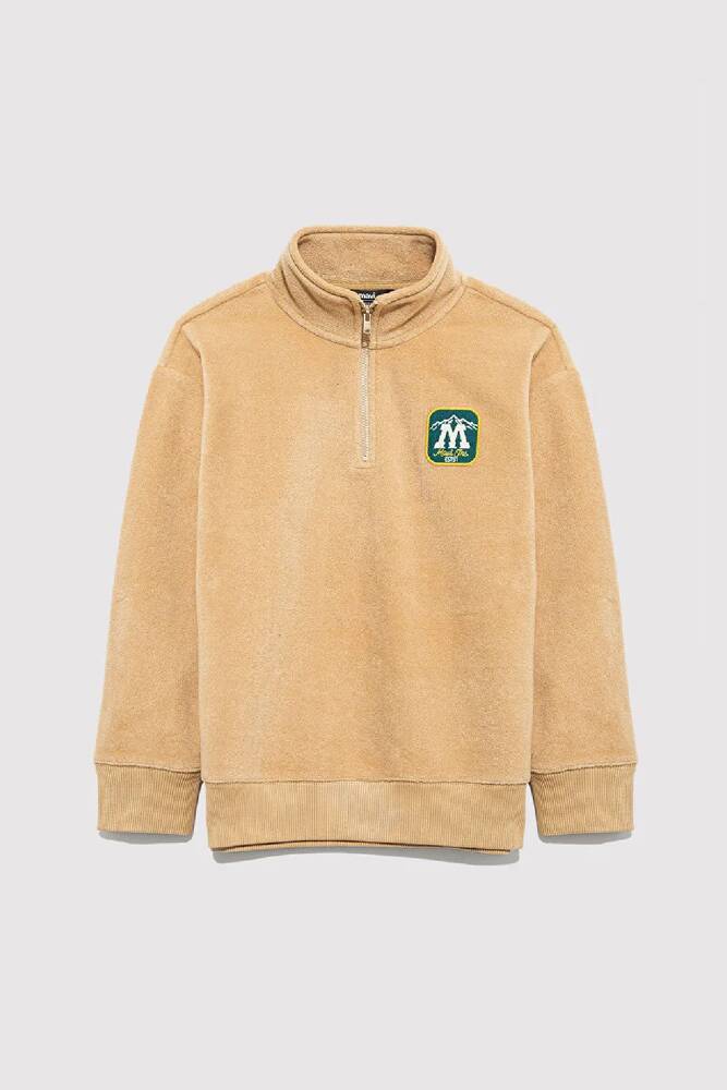 Erkek Çocuk M Armalı Sweat 6S10153-83859 Bej 