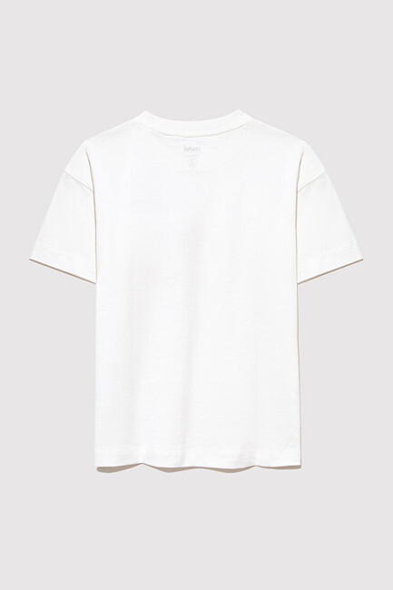 Erkek Çocuk Malibu Vibes Baskılı Tişört 6610327-70057 Ekru - Thumbnail