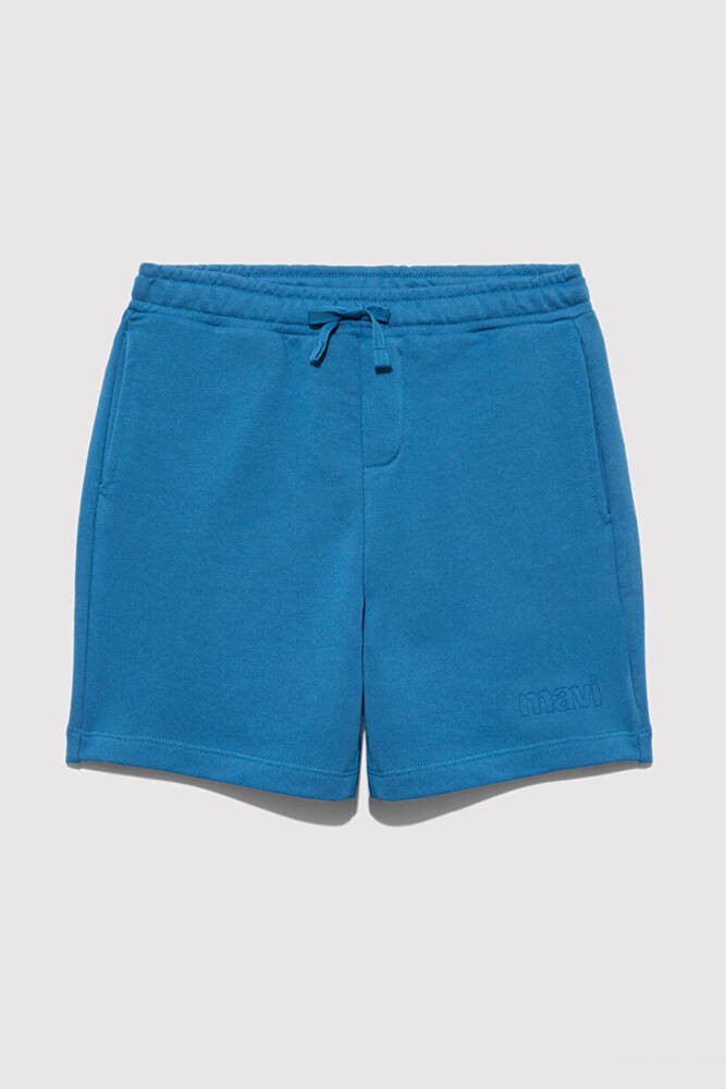 Erkek Çocuk Mavi Baskılı Şort 6410008-89173 Mavi 