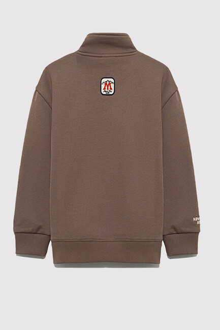 Erkek Çocuk Mavi Baskılı Sweat 6S10151-87181 Kahve (2)