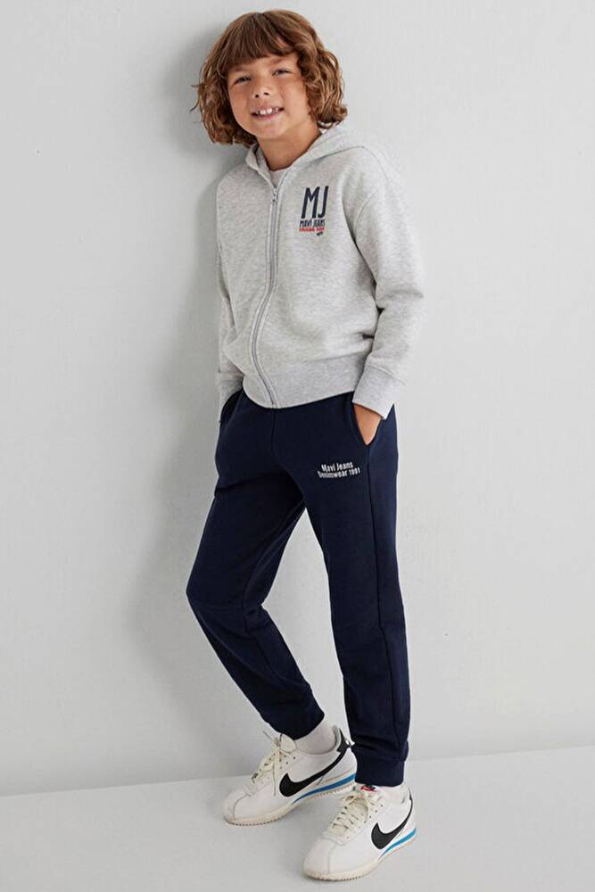 Erkek Çocuk Mavi Jeans Baskılı Eşofman Altı 6010019-82318 Lacivert 