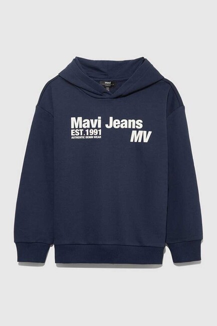 Erkek Çocuk Mavi Jeans Baskılı Sweat 6S10141-82318 Lacivert (1)