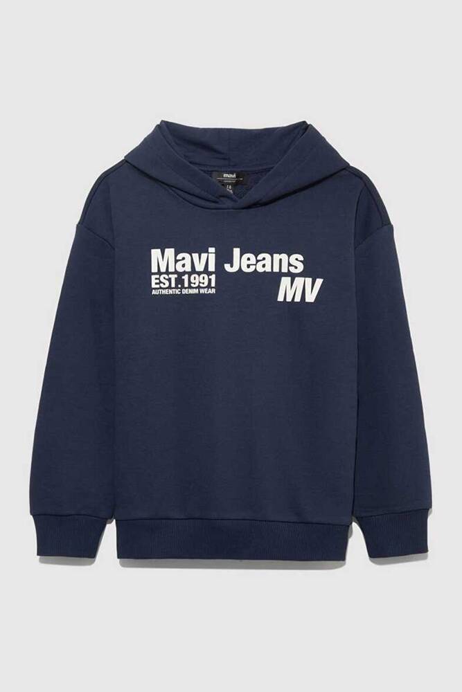Erkek Çocuk Mavi Jeans Baskılı Sweat 6S10141-82318 Lacivert 