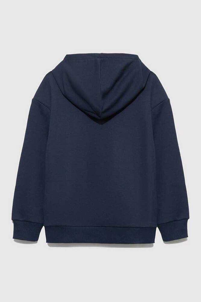 Erkek Çocuk Mavi Jeans Baskılı Sweat 6S10141-82318 Lacivert 