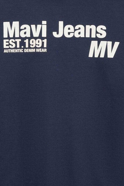 Erkek Çocuk Mavi Jeans Baskılı Sweat 6S10141-82318 Lacivert - Thumbnail