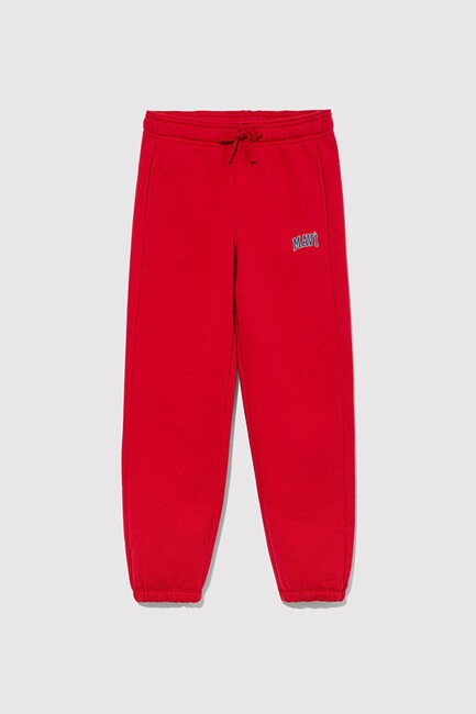 Erkek Çocuk Mavi Logo Baskılı Eşofman Alt 6010000-70464 Kırmızı (2)