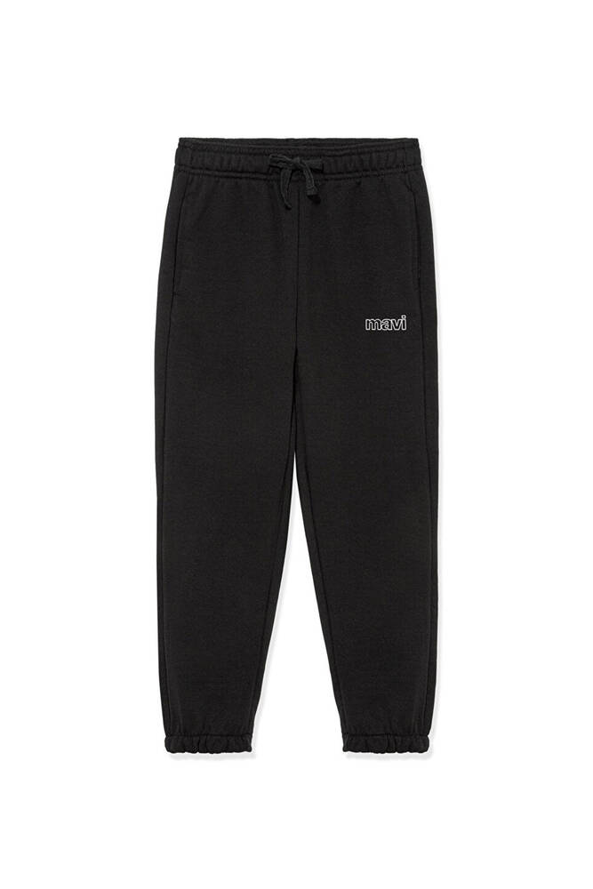 Erkek Çocuk Mavi Logo Baskılı Eşofman Altı 6010004-900 Siyah 