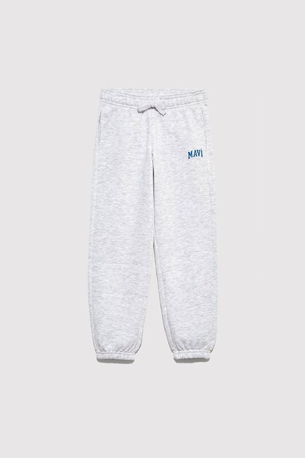 Erkek Çocuk Mavi Logo Baskılı Eşofman Altı 6010028-88467 Gri (1)