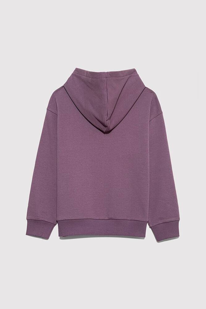 Erkek Çocuk Mavi Logo Baskılı Sweat 6S10143-70656 Mor 