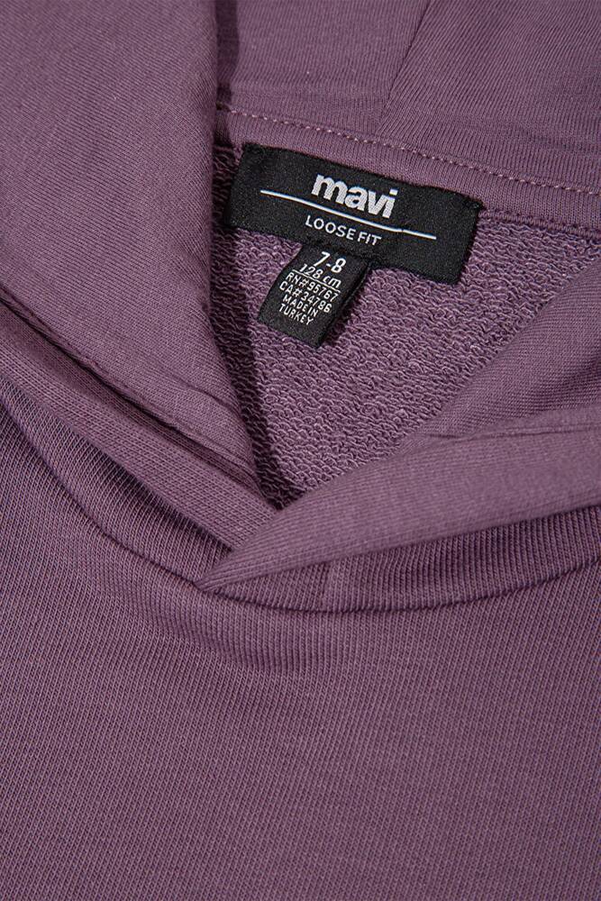 Erkek Çocuk Mavi Logo Baskılı Sweat 6S10143-70656 Mor 