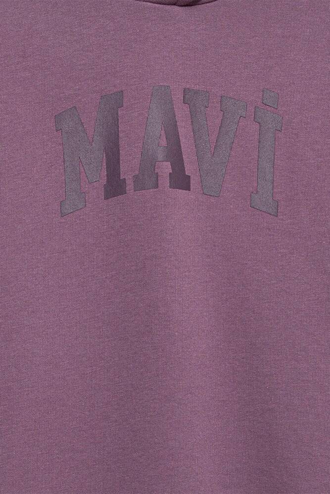 Erkek Çocuk Mavi Logo Baskılı Sweat 6S10143-70656 Mor 