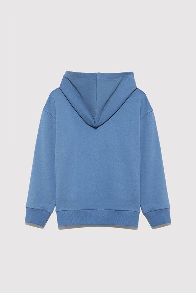 Erkek Çocuk Mavi Logo Baskılı Sweat 6S10143-83767 Mavi 