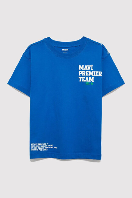 Erkek Çocuk Mavi Premier Team Baskılı Tişört 6610415-82491 Mavi (3)