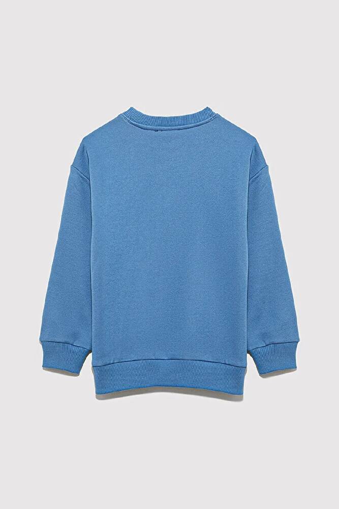 Erkek Çocuk Mavi1991 Baskılı Sweat 6S10163-70724 Mavi 