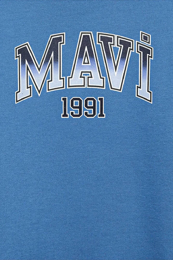 Erkek Çocuk Mavi1991 Baskılı Sweat 6S10163-70724 Mavi 