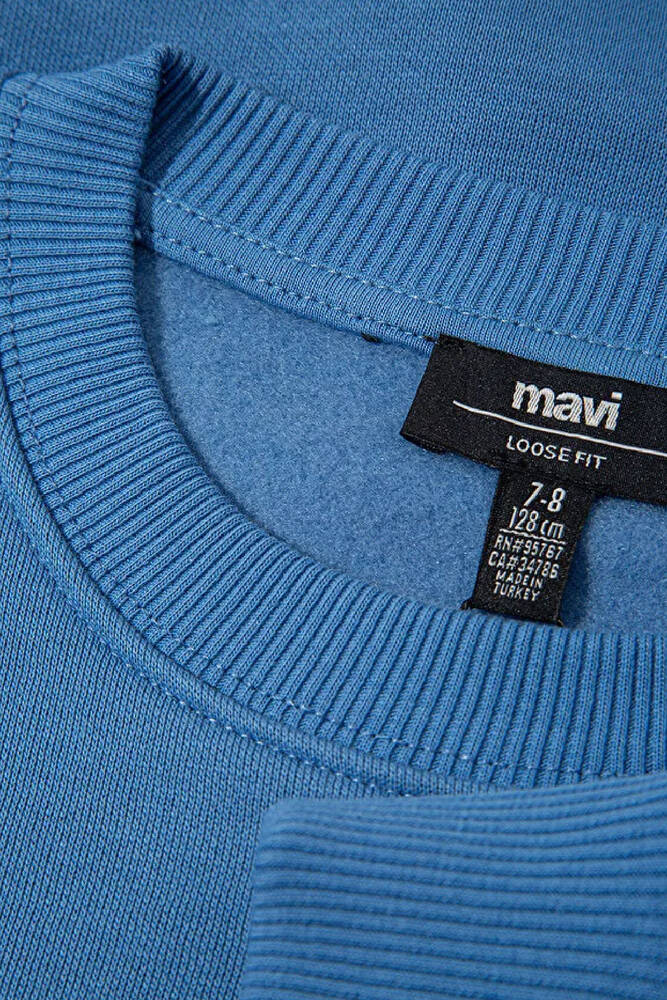 Erkek Çocuk Mavi1991 Baskılı Sweat 6S10163-70724 Mavi 