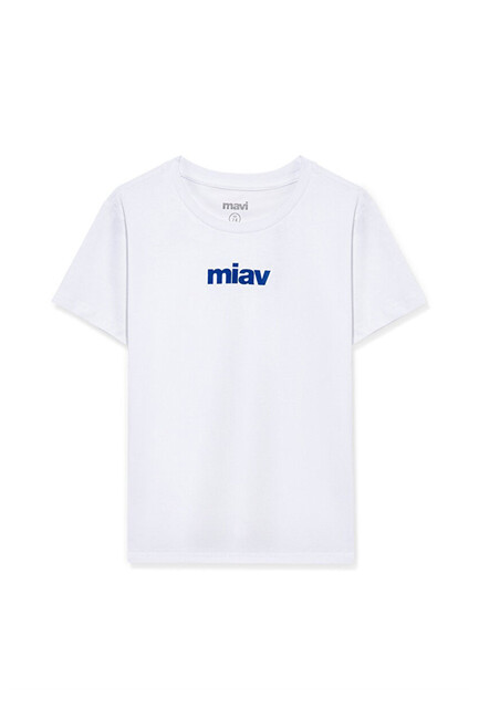 Erkek Çocuk Miav Baskılı Tişört 66332620 Beyaz (3)
