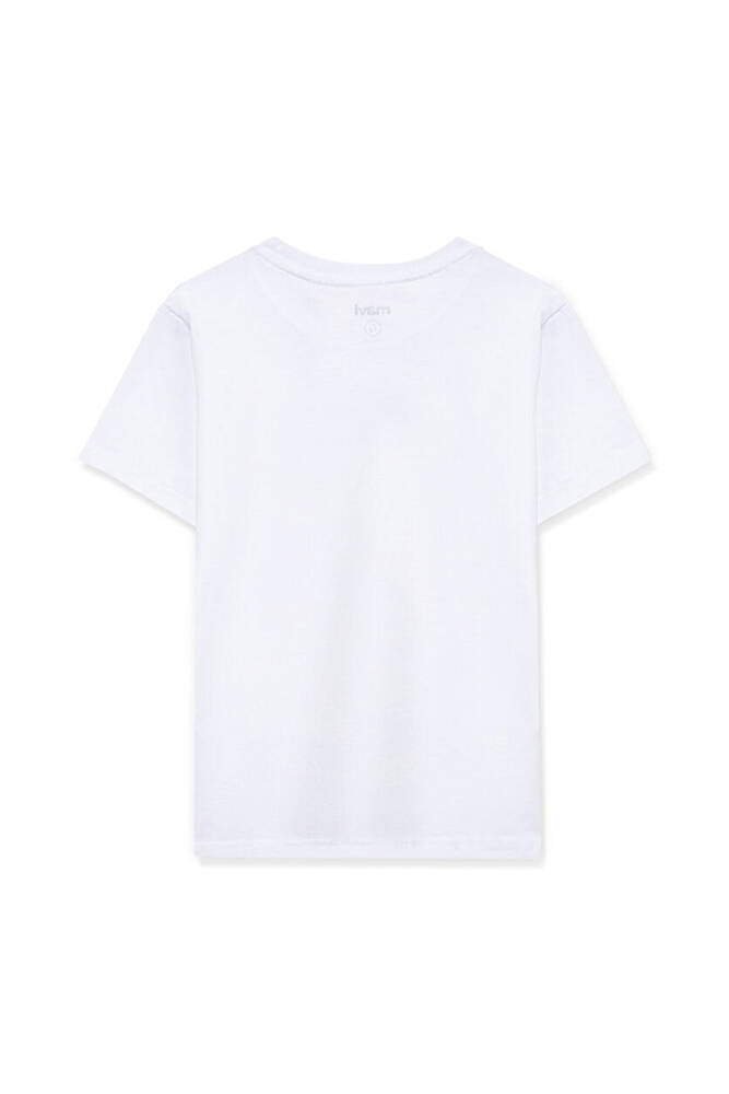 Erkek Çocuk Miav Baskılı Tişört 66332620 Beyaz 