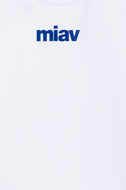 Erkek Çocuk Miav Baskılı Tişört 66332620 Beyaz - Thumbnail