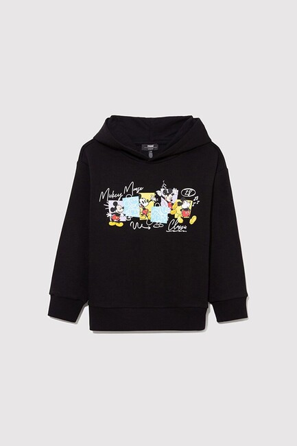 Erkek Çocuk Mickey Baskılı Sweat 6S10088-900 Siyah (1)