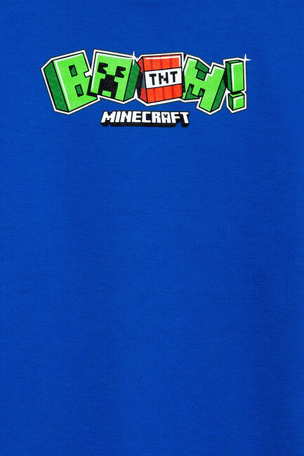 Erkek Çocuk Minecraft Baskılı Sweat 6S10191-70896 Mavi (3)