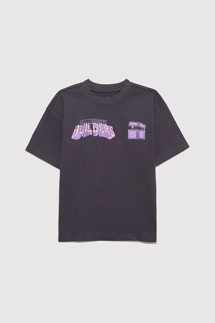 Erkek Çocuk Mınecraft Baskılı Tişört 6610379-70087 Gri (1)